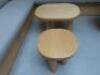 Custom Made Dining Tables and Stools in White Oak Bleached & Varnished Timber - 8