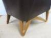 Pair of Giorgetti Design Umberto Asnago Italian Made, Brown Saddle Leather Arm Chairs. S/N - 001395 & 001394. - 9
