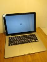 Apple MacBook Pro 13", Model A1278. Mac OS X, Intel Corem2.8Ghz, 8GB RAM, 750GB HDD.