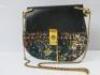 Chloe Drew Shoulder Bag in Black Leather with Material Flap & Gold Coloured Detail & Chain. Comes with Dustcover. - 2