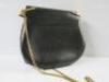 Chloe Drew Shoulder Bag in Black Leather with Material Flap & Gold Coloured Detail & Chain. Comes with Dustcover. - 6