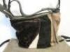 All Saints Kita Genuine Shearling Shoulder Bag in Beige with Dust Cover. - 3