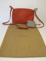 Bottega Veneta Intrecciato Bag in Zesty Orange with Mirror & Dust Bag, S/N BO3644096Z.