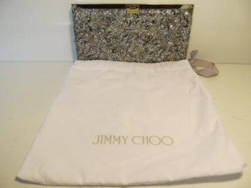 Jimmy Choo Viola Mix Speckled Glitter Clutch Bag with Dust Cover, S/N T6JVMF.