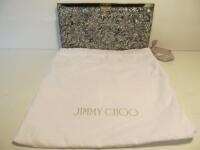 Jimmy Choo Viola Mix Speckled Glitter Clutch Bag with Dust Cover, S/N T6JVMF.