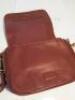 Liebeskind Berlin Burgundy Cow Hide & Leather Cross Shoulder Mini Satchel Bag with Dust Cover. - 3