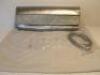 Stuart Weitzman Silver Leather Clutch Bag with Diamante Detail & Strap with Dust Cover.