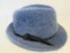 Emporio Armani Blue Fur Hat. - 2