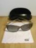 Pair of Mont Blanc Sunglasses in Grey, Model MB 469S 20B in Hard Case. - 4