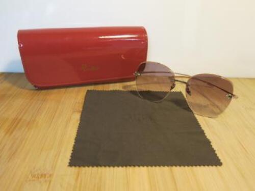 Pair of Pomellato Sunglass, Model PM0066S 002 in Hard Case.