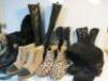 9 x Pairs of Assorted Ladies Fashion Shoes Size 39-41 to Include: 2 x Pairs of Knee High Boots, 2 x Pairs of Slip On Boots & 5 Other to Include Labelled Brands: Jimmy Choo, Chanel, Isabel Marant, Dior, Patrizia Pepe, Aldo & Other. NOTE: conditions of sale - 3