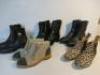 9 x Pairs of Assorted Ladies Fashion Shoes Size 39-41 to Include: 2 x Pairs of Knee High Boots, 2 x Pairs of Slip On Boots & 5 Other to Include Labelled Brands: Jimmy Choo, Chanel, Isabel Marant, Dior, Patrizia Pepe, Aldo & Other. NOTE: conditions of sale - 12