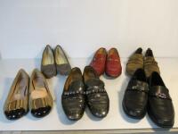 6 x Pairs of Assorted Ladies Fashion Slip on Shoes. Size 38.5-40.