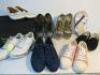 8 x Pairs of Assorted Ladies Fashion Footwear to Include: Trainers, Flip Flops, Gold Shoes & Slippers. Size 38-40. - 2