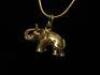 Tiffany & Co Elephant Charm Pendant Necklace (Tiffany & Co 925) with 17" Chain (18K). - 3