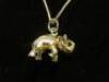 Tiffany & Co Elephant Charm Pendant Necklace (Tiffany & Co 925) with 17" Chain (18K). - 4