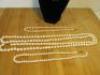 Nagac 75-LAO Pearl Necklace (925) & 3 x Other Pearl Costume Jewellery Necklaces. - 2