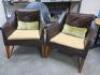 Pair of Giorgetti Design Umberto Asnago Italian Made, Brown Saddle Leather Arm Chairs. S/N - 001395 & 001394. - 15