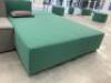 Large Multi-Coloured 9 Section Breakout Fabric Sofa in Greys & Greens with Assorted Cushions. Overall Size H75 x W380 x D245cm. - 4