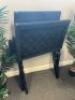 Set of 3 Carl Hansen & Son Cuba Designer Lounge Folding Chairs, Model MG501 in Black Cotton Webbing, Made in Denmark.Comes with Round Black Satin Wooden Coffee Table. Size H114 x W175 x D75cm.Original RRP &pound;2220.00. - 9