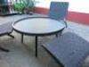 Set of 3 Carl Hansen & Son Cuba Designer Lounge Folding Chairs, Model MG501 in Black Cotton Webbing, Made in Denmark.Comes with Round Black Satin Wooden Coffee Table. Size H114 x W175 x D75cm.Original RRP &pound;2220.00 - 10
