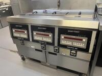 Henny Penny Triple Well Open Deep Fryer, Model Computron 8000 (3 Phase). Comes with 3 Baskets & 4 Frying Accessories. Size H90 x W125 x D85cm. 