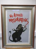 Eyesaw 'No Added Preservatives' Limited Edition 25/50 Signed Print, Dated 2010. Framed & Glazed. Size Inc Frame H86 x W65cm.