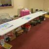 3 x GSC Fold-N-Roll Banquet Table with Wheels, Size H70cm x D70cm x W150cm