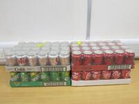 4 x Crates of 24 Cans of Sprite, Coke, Coke Zero & Diet Coke, 330ml.