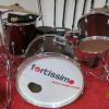 A Fortissimo Drum Kit with Snare, Bass Drums and Orion Cymbals and 2 x Adjustable Musician Stools and Music Stand - 8