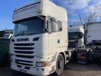 Scania R-SRS L-Class R450 6x2 Topline Sleeper Tractor Unit, ReG WX16 YXB (2016) 44,000kg Mileage 743,938km.