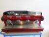 Gaggia 3 Group Espresso Coffee Machine in Red, GD Series. Comes with Knock Box & Accessories (As Viewed/Pictured).