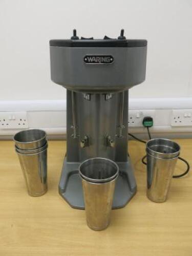 Waring Commercial Double Spindle Milk Shake, Model . Comes with 7 Beakers.