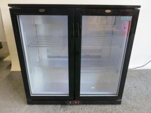 Polar 2 Door Back Bar Drinks Cooler, Model GL002-03, Size H90 x W90 x D50cm.