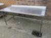 Stainless Steel Prep Table, Size H90 x W188 x D80cm. - 6