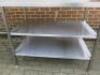 Stainless Steel Prep Table with 2 Shelves Under, Size H93 x W210 x D75cm. - 6