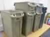 7 x Rubbish Bins to Include: 5 x Rubbermaid Slim Jim & 2 x Others. - 2