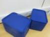 82 x Olympia Kristallion Blue Food Service Trays. - 3