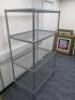 Craven 4 Tier Nylon Coated Wire Shelving, Size H167 x W127 x D58cm. - 2