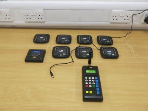 Long Range Guest Coaster Paging System to Include: 1 x Base Unit, Model TX-9560MT, 7 x Coasters, Model RX-C56 & 1 Charger.