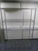 Vogue 4 Tier Wire Shelving, Size H184 x W121 x D45cm.