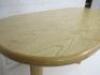 Designer Style Solid Oak & Ply, Waxed Wood Restaurant Table, Size H74 x W160 x D74cm. - 7