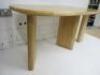 Designer Style Solid Oak & Ply, Waxed Wood Restaurant Table, Size H74 x W160 x D74cm. - 3