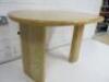 Designer Style Solid Oak & Ply, Waxed Wood Caf&eacute; Table, Size H74 x W100 x D74cm. - 4