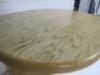 Designer Style Solid Oak & Ply, Waxed Wood Caf&eacute; Table, Size H74 x W100 x D74cm. - 7