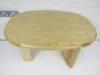 Designer Style Solid Oak & Ply, Waxed Wood Caf&eacute; Table, Size H74 x W100 x D74cm. - 2