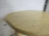 Designer Style Solid Oak & Ply, Waxed Wood Caf&eacute; Table, Size H74 x W100 x D74cm. - 7
