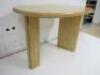 Designer Style Solid Oak & Ply, Waxed Wood Caf&eacute; Table, Size H74 x W100 x D74cm. - 3