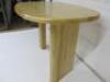 Designer Style Solid Oak & Ply, Waxed Wood Caf&eacute; Table, Size H74 x W100 x D74cm. - 4