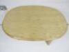 Designer Style Solid Oak & Ply, Waxed Wood Caf&eacute; Table, Size H74 x W100 x D74cm. - 2